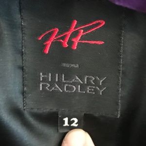 Vintage Hilary Radley Long Black Llama Coat